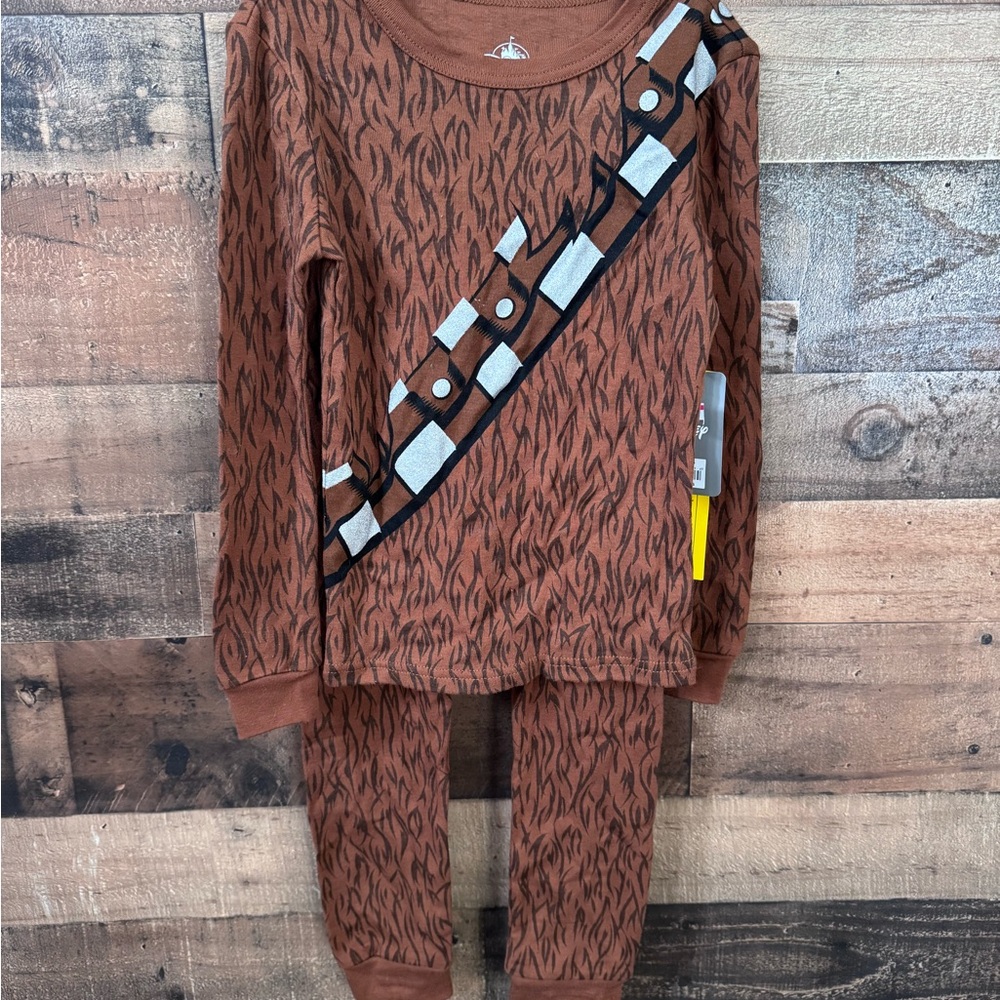 Disney Star Wars Chewbacca Pajama Set Brown Black
